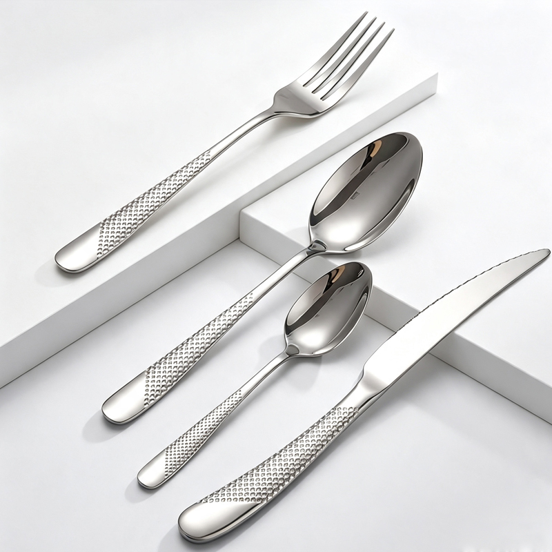 32Pcs Star Diamond Pattern Cut - огляд і ціна Gold Plated Cutlery