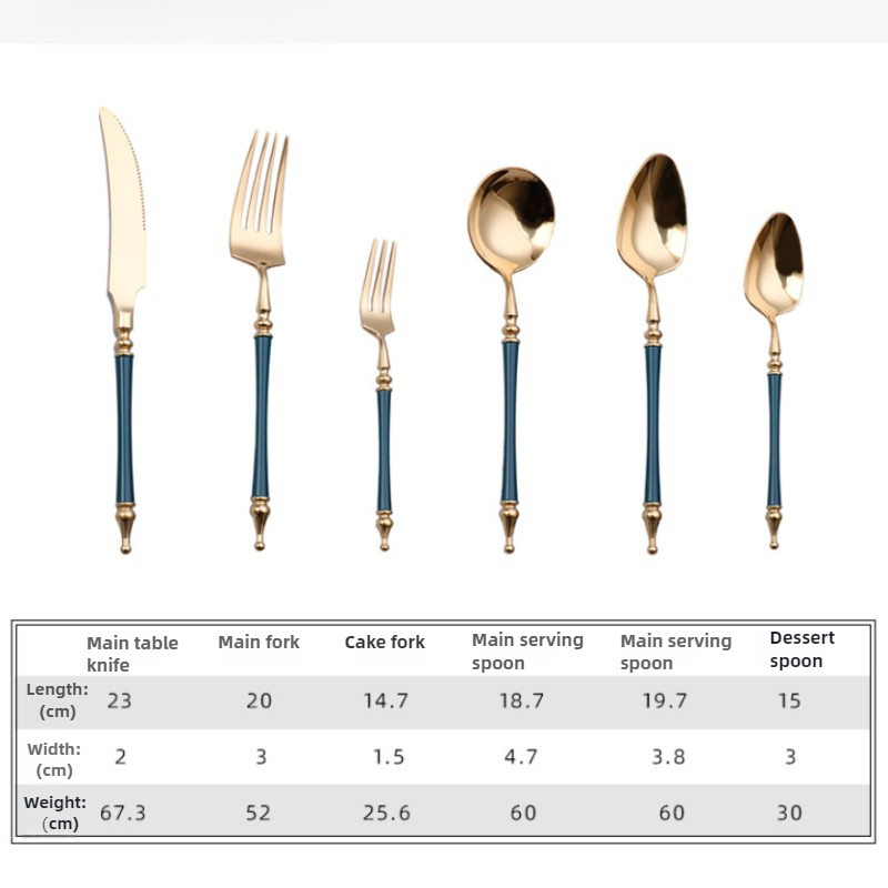 Luxury Western Gold Dinnerware - огляд і ціна Gold Plated Cutlery
