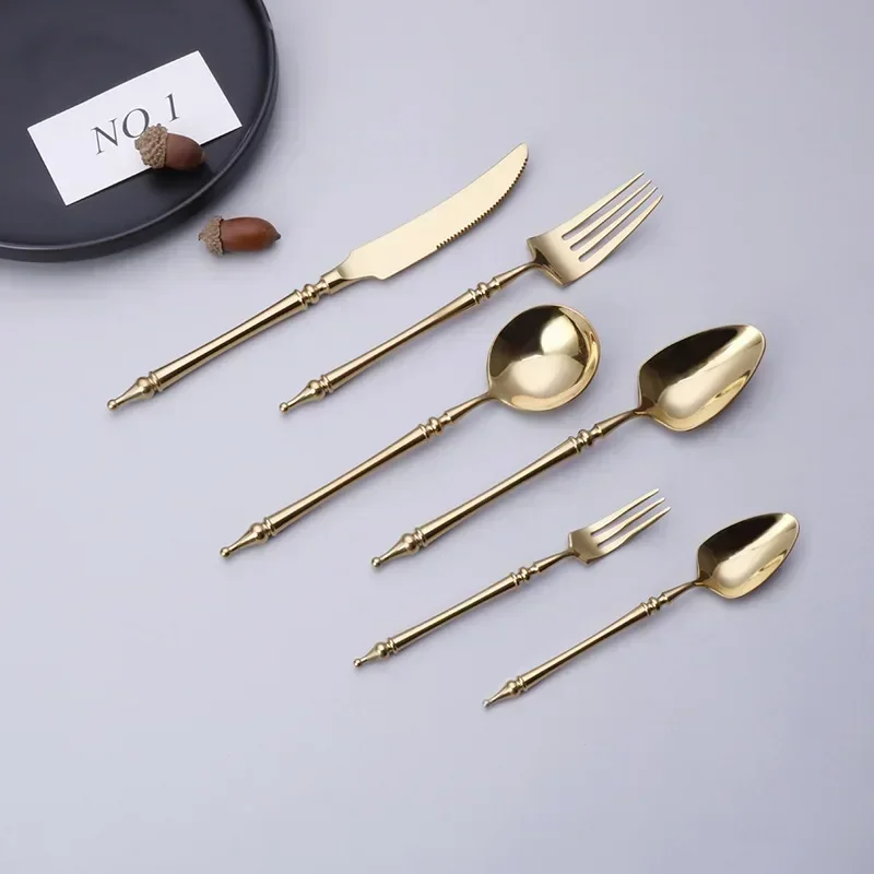 Luxury Western Gold Dinnerware - огляд і ціна Gold Plated Cutlery
