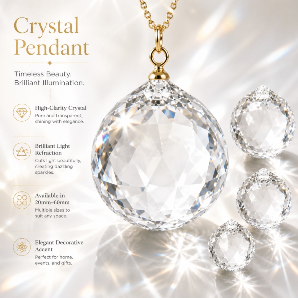 High Transparent K9 Crystal Ba - огляд і ціна Crystal Ball Decor