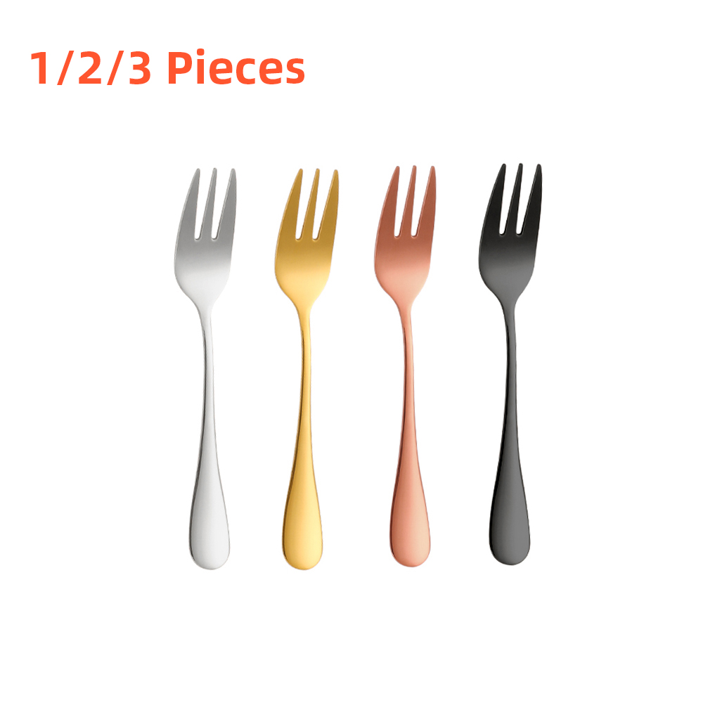 1/2/3 Pieces Gold Fruit Fork S - огляд і ціна Gold Plated Cutlery