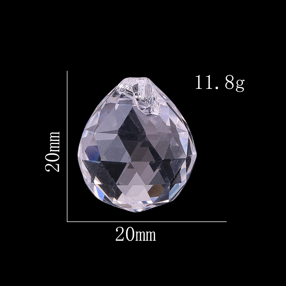 6pcs 20mm K9 Crystal Glass Bal - огляд і ціна Crystal Ball Decor
