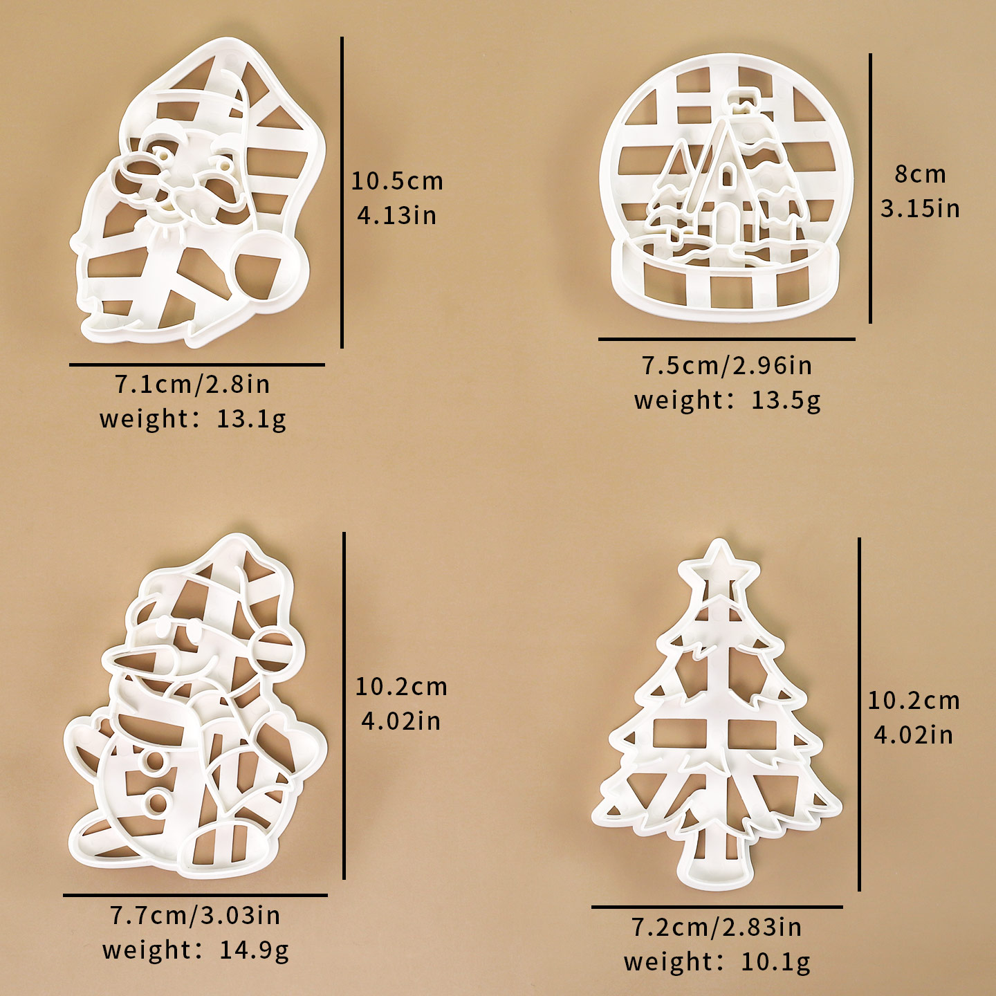 4 Pcs Christmas Cookie Cutter  - огляд і ціна Crystal Ball Decor