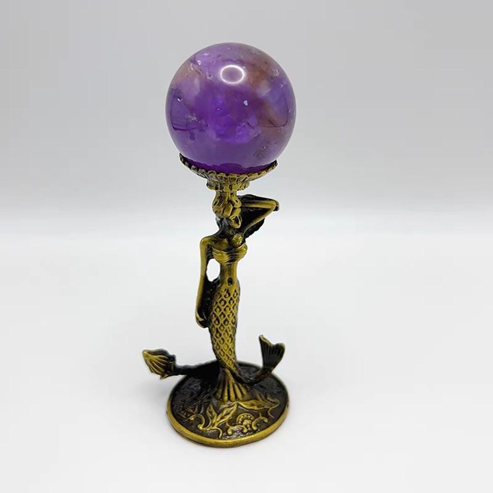 Mermaid Crystal Ball Stand Met - огляд і ціна Crystal Ball Decor
