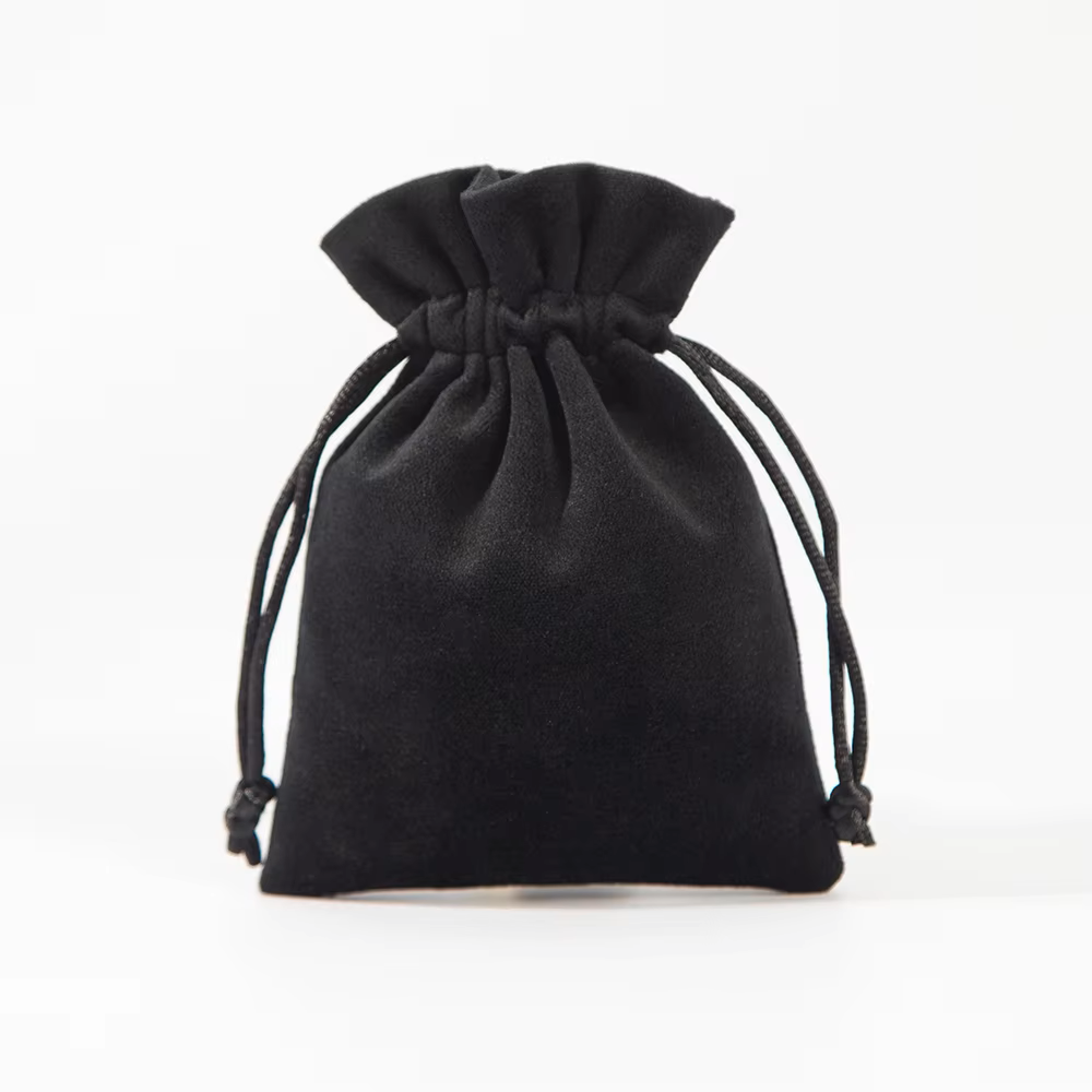 10Pcs Black Velvet Drawstring  - огляд і ціна Velvet Jewelry Box