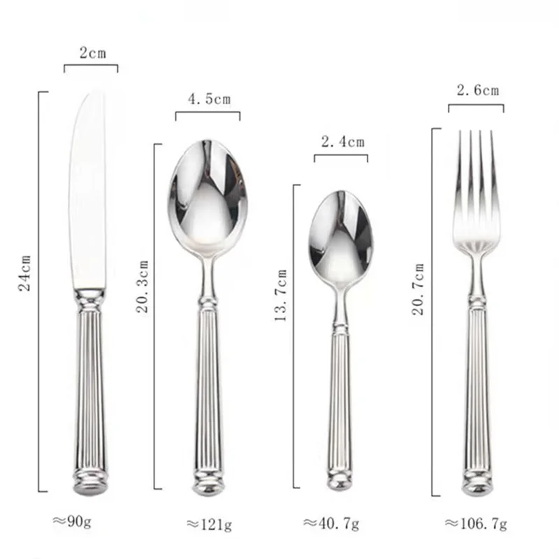 4pcs Bright 18/10 Stainless St - огляд і ціна Gold Plated Cutlery