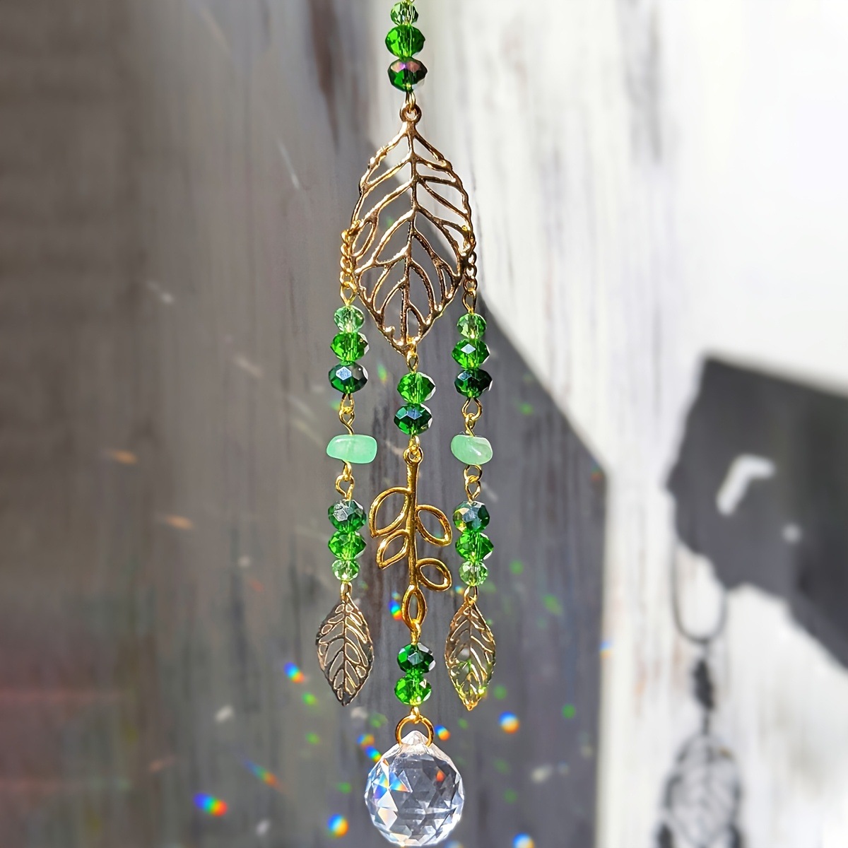Green Crystal Suncatcher Hangi - огляд і ціна Crystal Ball Decor